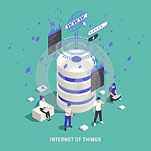IOT Isometric Composition
