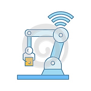 IoT robot color icon