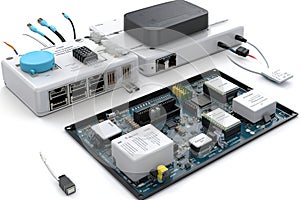 iot sensor system, with sensors monitoring and recording data from a variety of different sources