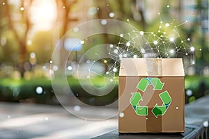 IoT sensors optimize waste management in smart cities enhancing recycling efforts. Concept IoT