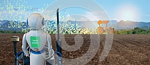Chytrý poľnohospodárstvo poľnohospodárstvo v 4. 0 umelý inteligencia a stroj štúdium. pomoc na 