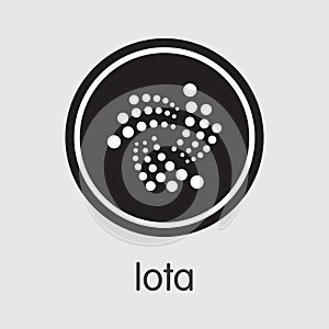 IOTA - Cryptocurrency Logo. photo