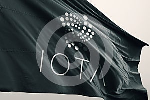 DASH cryptocurrency flag 3d illustration