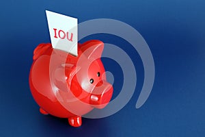 IOU Piggy Bank