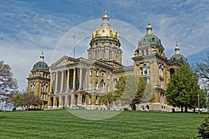 Iowa State Capitol Building Angled