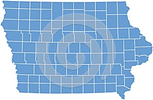 Iowa State map