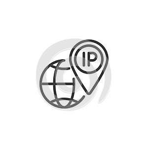 IP Address line icon