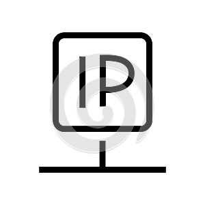 IP icon, Vector illustration