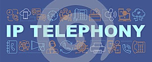 IP telephony word concepts banner