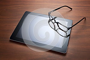 Ipad Computer Tablet and Glasses
