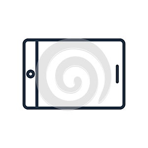 Ipad icon vector isolated on white background, Ipad sign photo