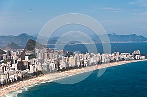 Ipanema Beach Aerial View, Rio de Janeiro