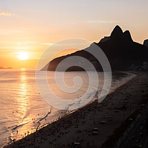 Ipanema beach is one of the most iconic beaches in the world, located in Rio de Janeiro, Brazil