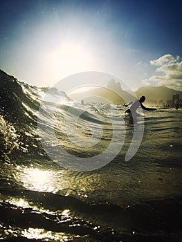 Ipanema Beach Rio de Janeiro Brazil Surf Waves
