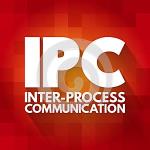 IPC - inter-process communication acronym, technology concept background photo