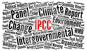 IPCC word cloud illustration