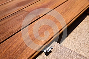 Ipe decking deck wood installation clips fasteners photo