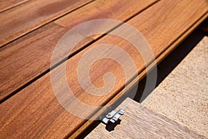 Ipe decking deck wood installation clips fasteners