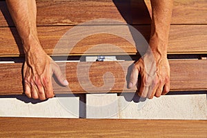 Ipe decking deck wood installation clips fasteners photo
