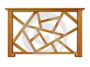 Ipe design wood railing