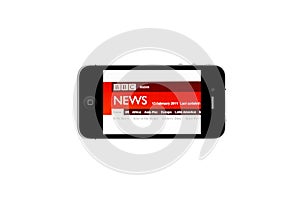 iPhone and BBC NEWS