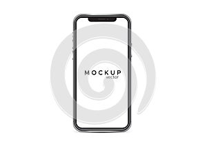 Iphone x mockup isolated on white background