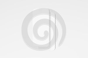 Iphone 14 Pro Max Clay 3D Rendering White Blank Mockup