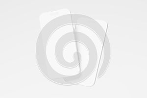 Iphone 14 Pro Max Clay 3D Rendering White Blank Mockup