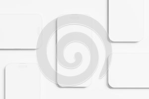 Iphone 14 Pro Max Clay 3D Rendering White Blank Mockup