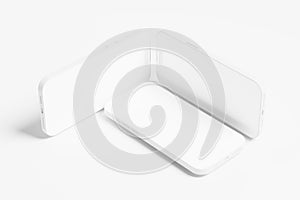 Iphone 14 Pro Max Clay 3D Rendering White Blank Mockup