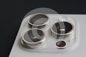 iPhone 15 Pro Max triple camera module close-up
