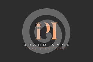 IPI abstract letter logo design