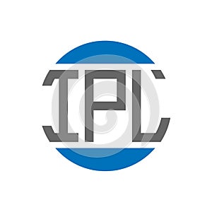 IPL letter logo design on white background. IPL creative initials circle logo concept. IPL letter design