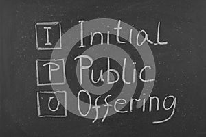 IPO Initial public offering