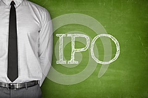 IPO or Initial public offering text photo