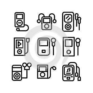 Ipod icon or logo isolated sign symbol vector illustration