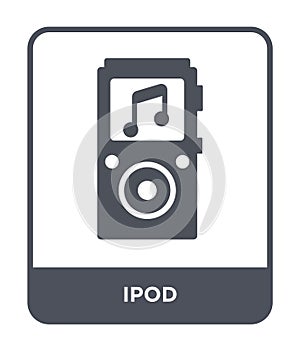 ipod icon in trendy design style. ipod icon isolated on white background. ipod vector icon simple and modern flat symbol for web