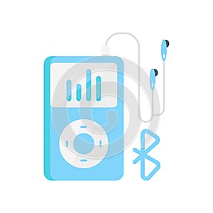 Ipod icon vector sign and symbol isolated on white background, I