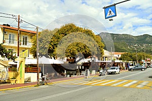 Ipsos town in Corfu