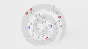 iptacopan molecule 3d, molecular structure, ball and stick model, structural chemical formula complement factor b inhibitor photo