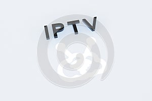 IPTV concept text sunlight 3D