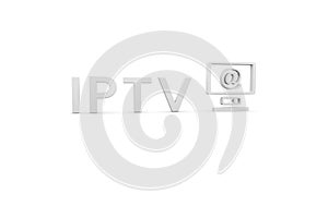 IPTV concept white background