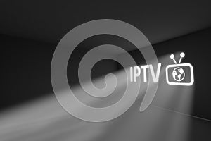 IPTV rays volume light concept
