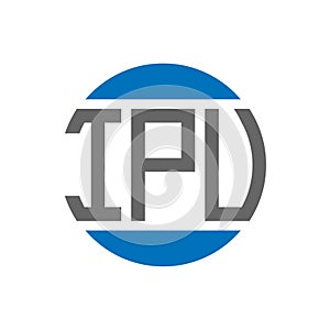 IPV letter logo design on white background. IPV creative initials circle logo concept. IPV letter design