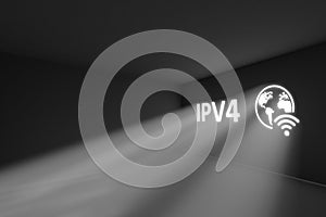 IPV4  rays volume light concept