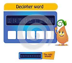 Iq decipher word Visual Game