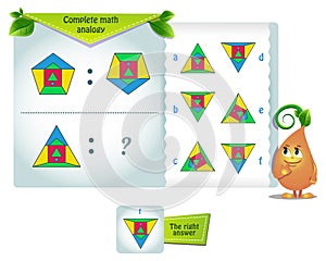 Iq math  shape analogy