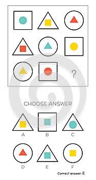 IQ test. Choose answer
