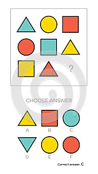 IQ test. Choose answer