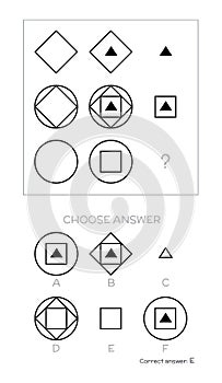 IQ test. Choose answer